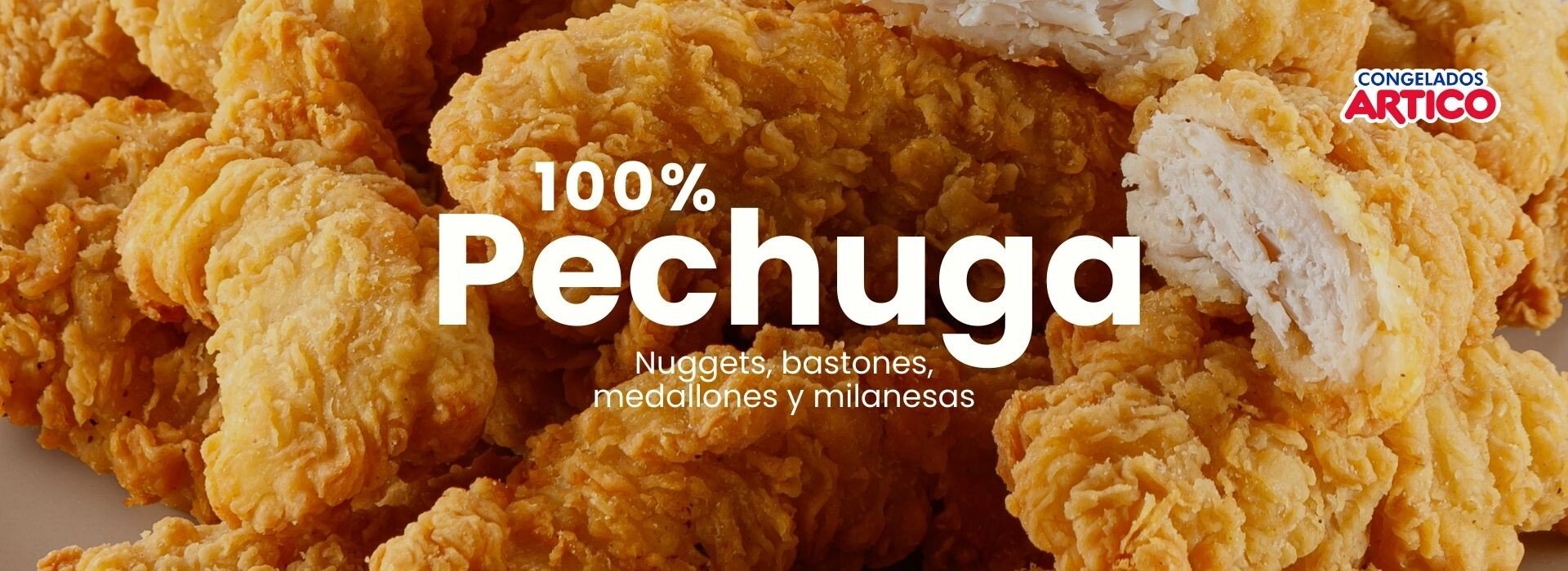 Todo pollo 100% pechuga. Calidad Ártico