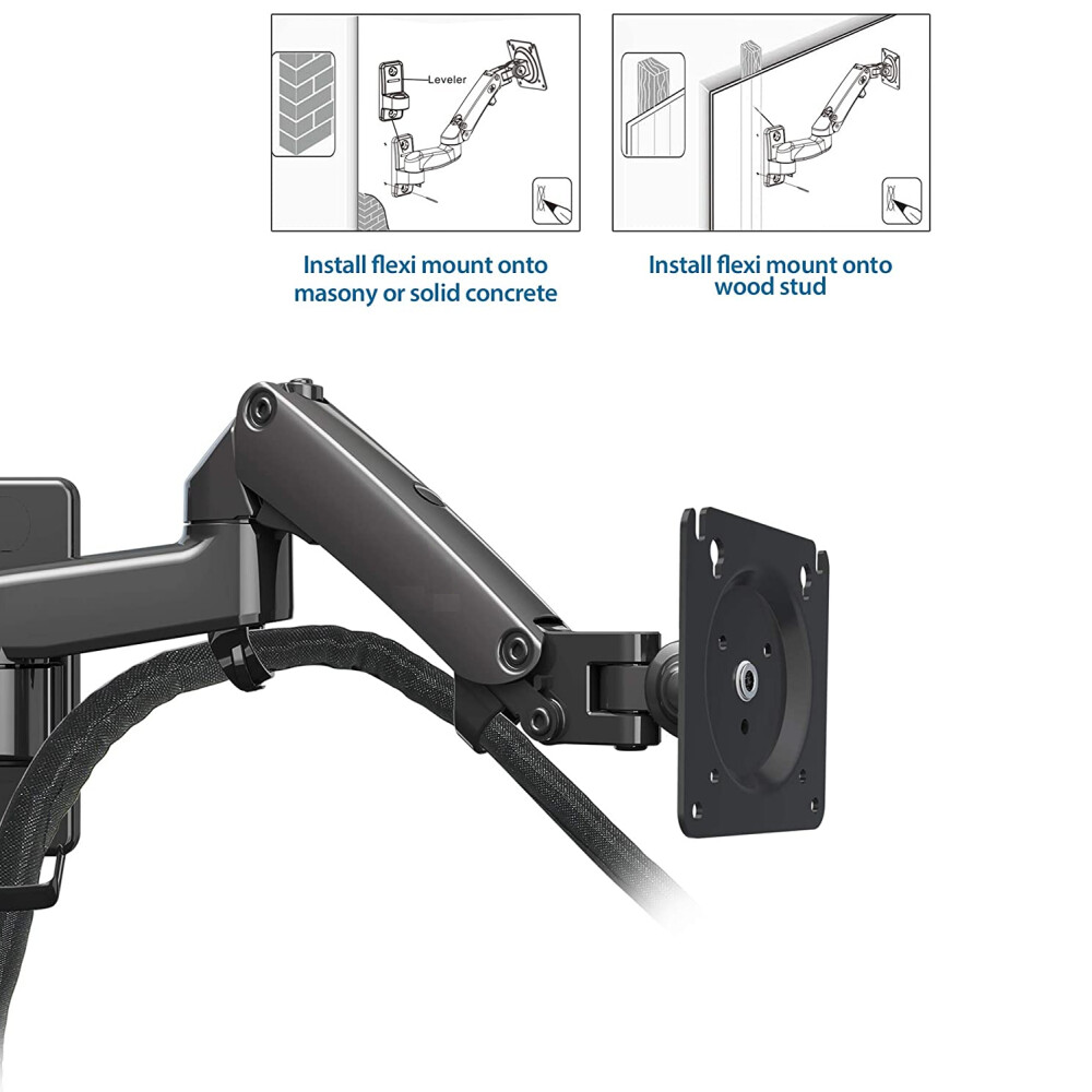 Soporte Movil de Pared para Monitor de 17" a 35" Sistema a Gas Soporte Movil de Pared para Monitor de 17" a 35" Sistema a Gas