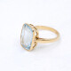 Anillo En Oro 18K Con Aguamarina Anillo En Oro 18K Con Aguamarina