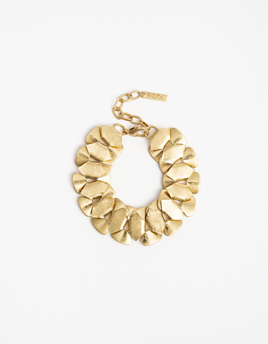 Pulsera Flexible Cadena Pesada Metal 