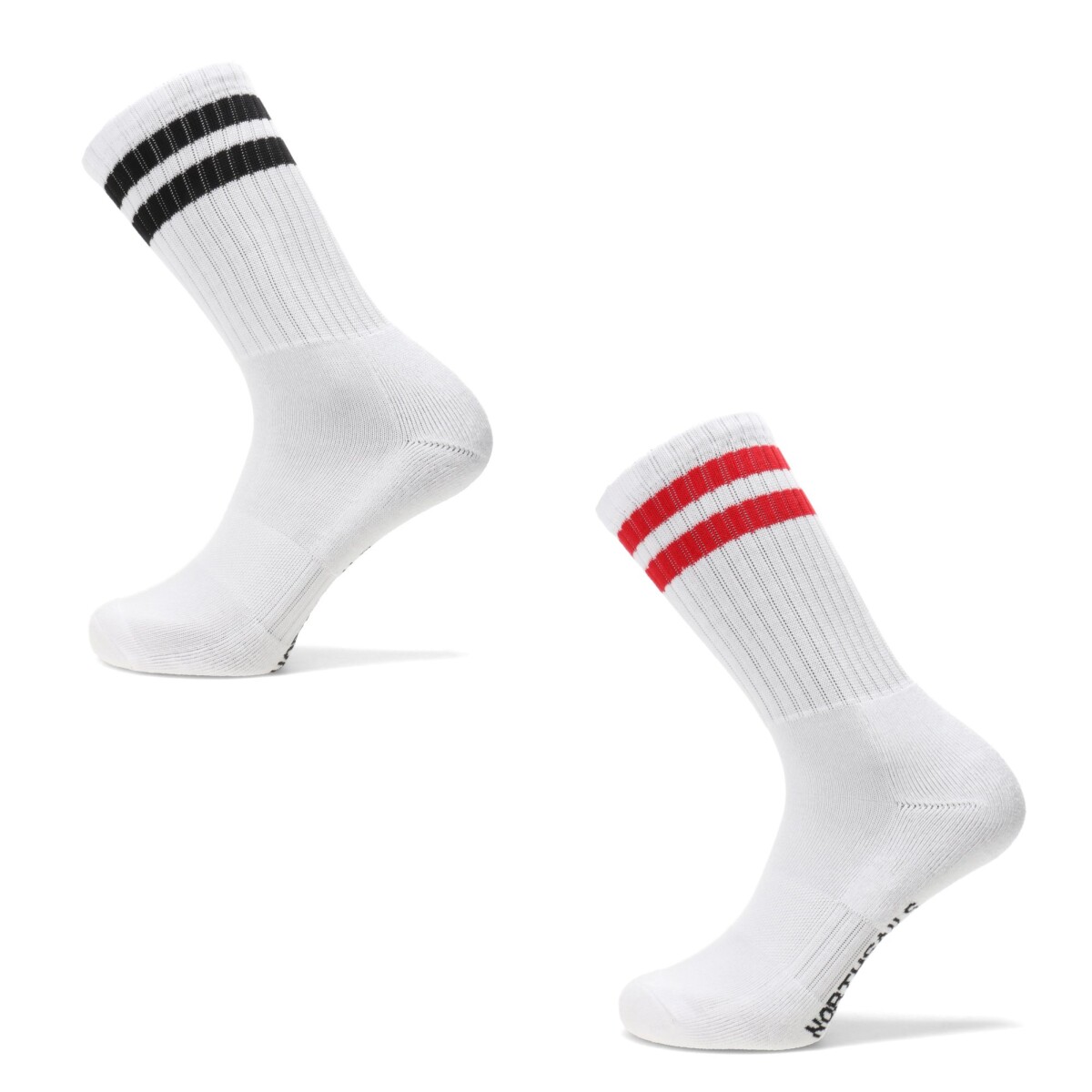 Medias Unisex N+ Queluz - Blanco - Negro - Rojo 