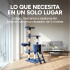 Rascador Torre 5 Niveles En Felpa Y Sisal Para Gato Juego Color Azul