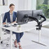 Soporte Móvil de escritorio para Doble Monitor De 17" A 30" Sistema a Gas Soporte Móvil de escritorio para Doble Monitor De 17" A 30" Sistema a Gas