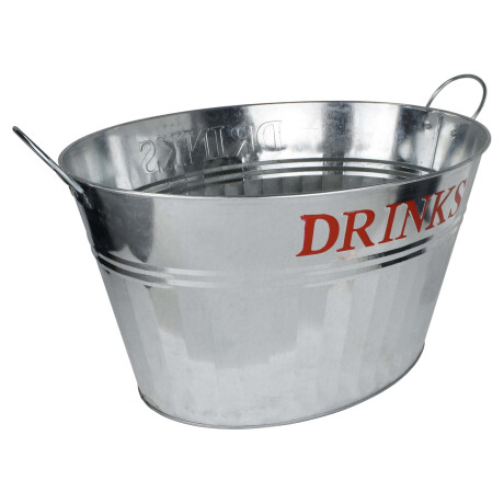 Balde / Hielera Galvanizado Para Botellas Con Asas Línea Drinks Balde / Hielera Galvanizado Para Botellas Con Asas Línea Drinks