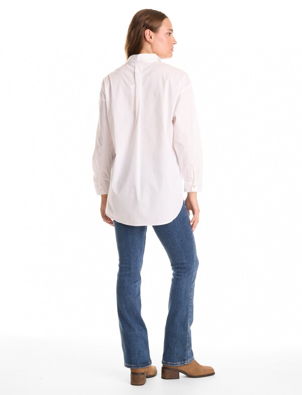 Camisa Tencel Oversize BLANCO