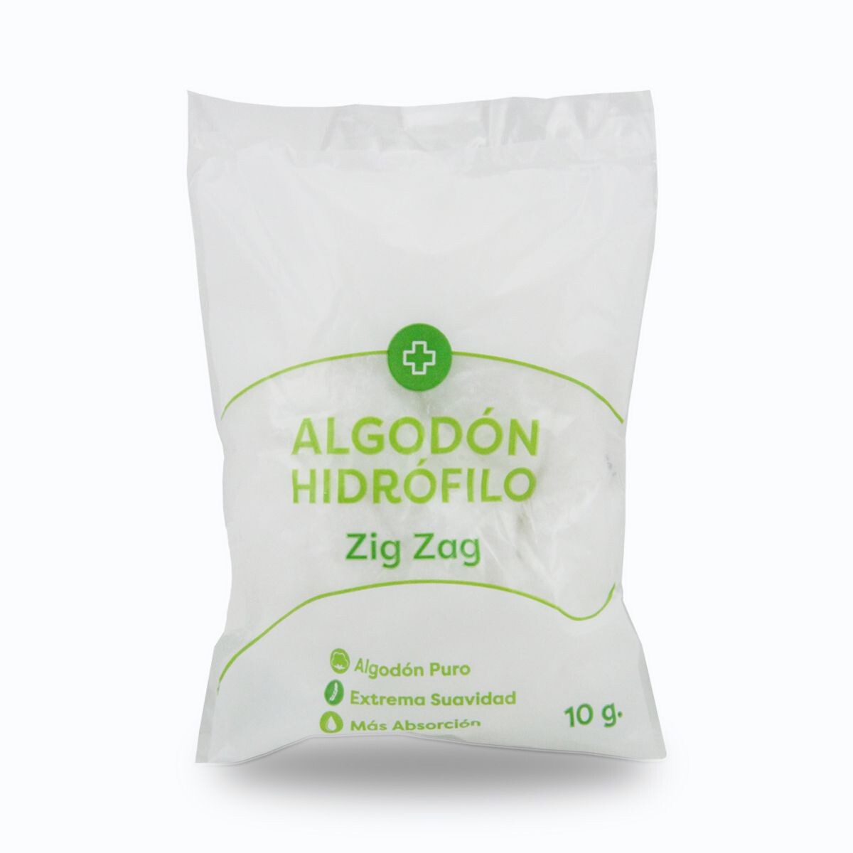 FARMACENTER ALGODON ZIG ZAG UNID. X 10 G 