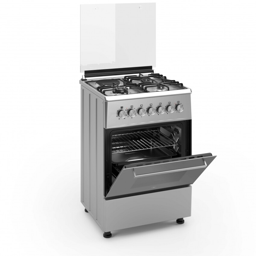 Cocina combinada Dikler 4H D-30 inox. Cocina combinada Dikler 4H D-30 inox.