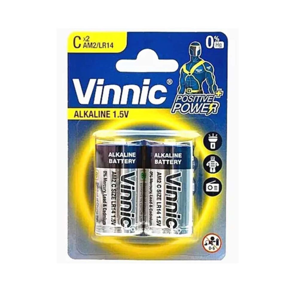 Pilas C Alcalina - 1.5v Vinnic 