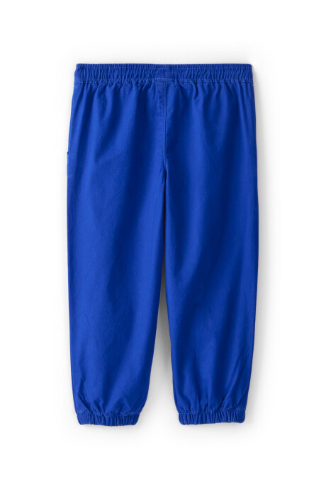 Pantalón deportivo de algodón, azul Sin color
