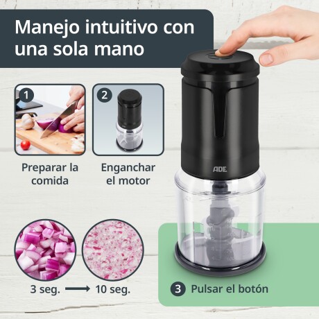 Picadora Eléctrica 500 ml ADE Picadora Eléctrica 500 ml ADE