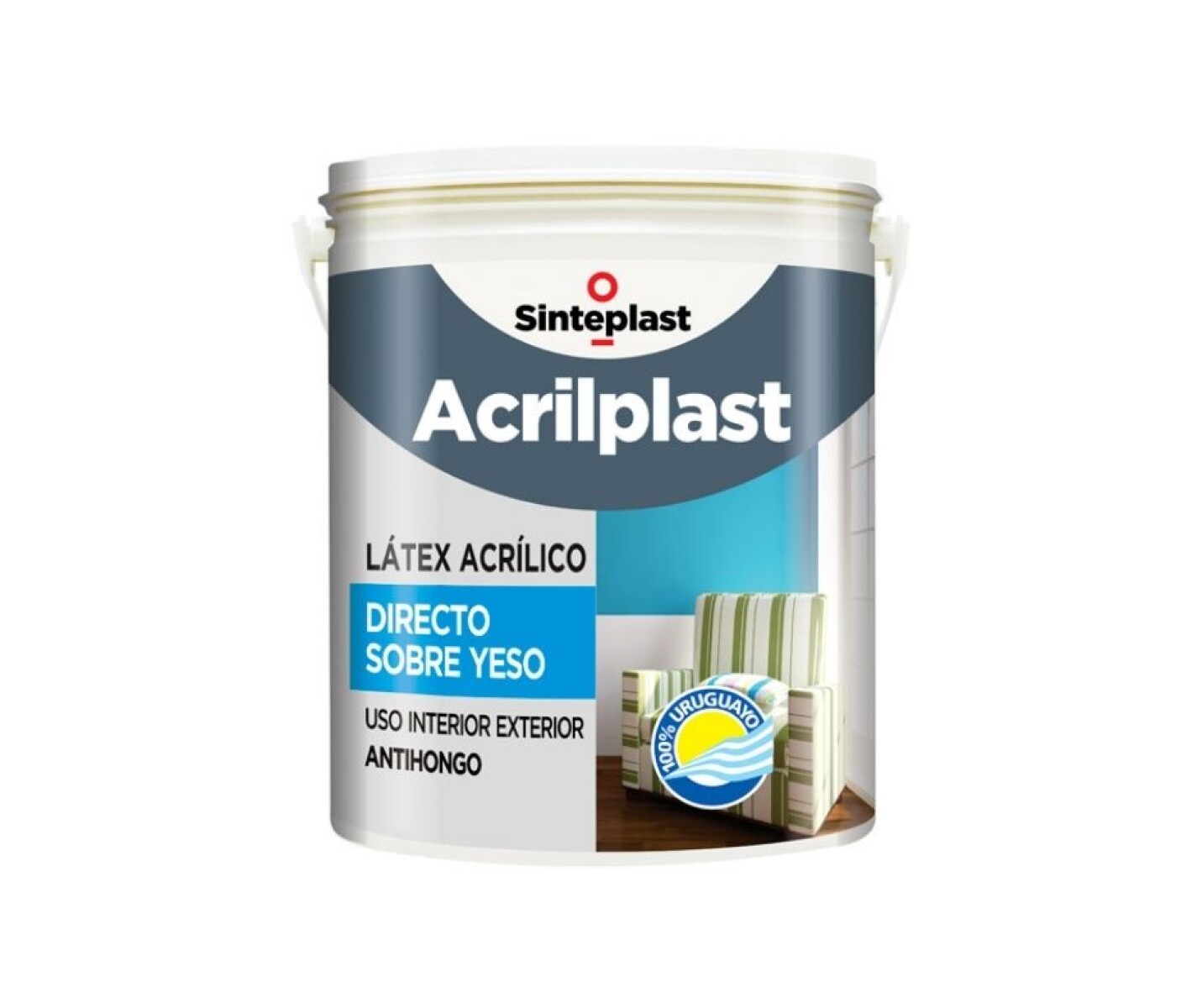 Acrilplast directo sobre yeso - 4 litros 