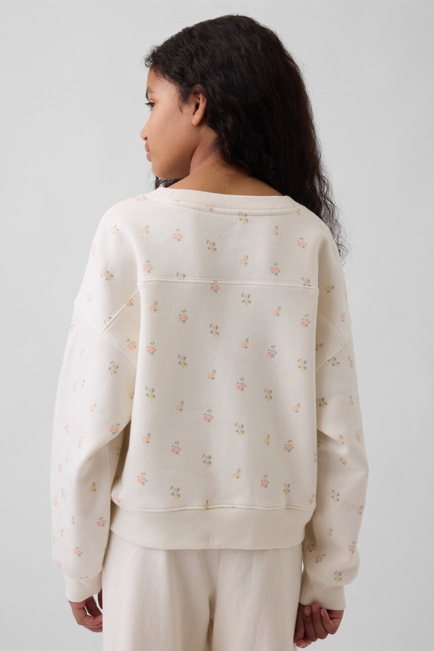 Buzo Deportivo Niña Floral Print