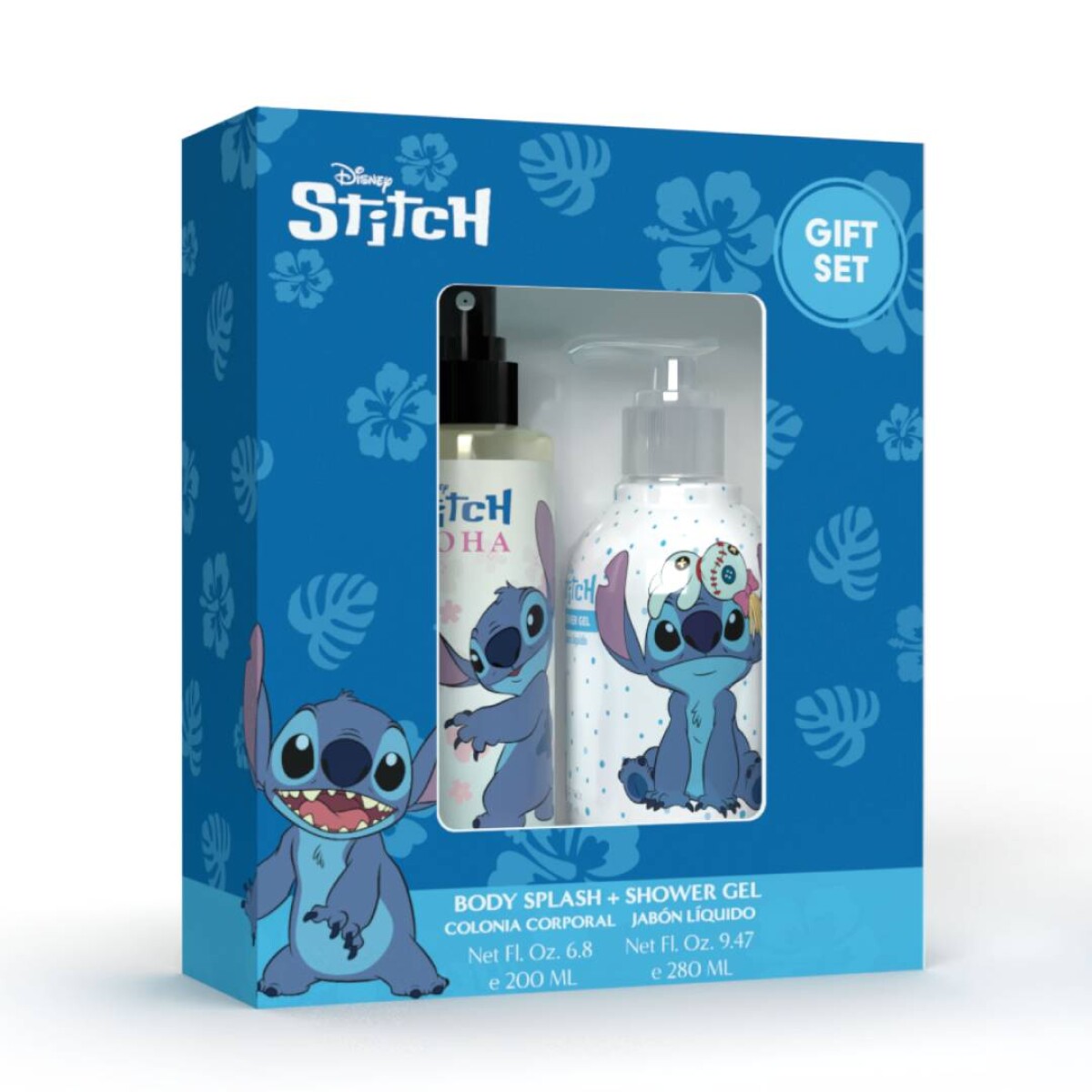 Body Splash Disney Stitch 200ml + Shower Gel 280ml - Set de regalo 