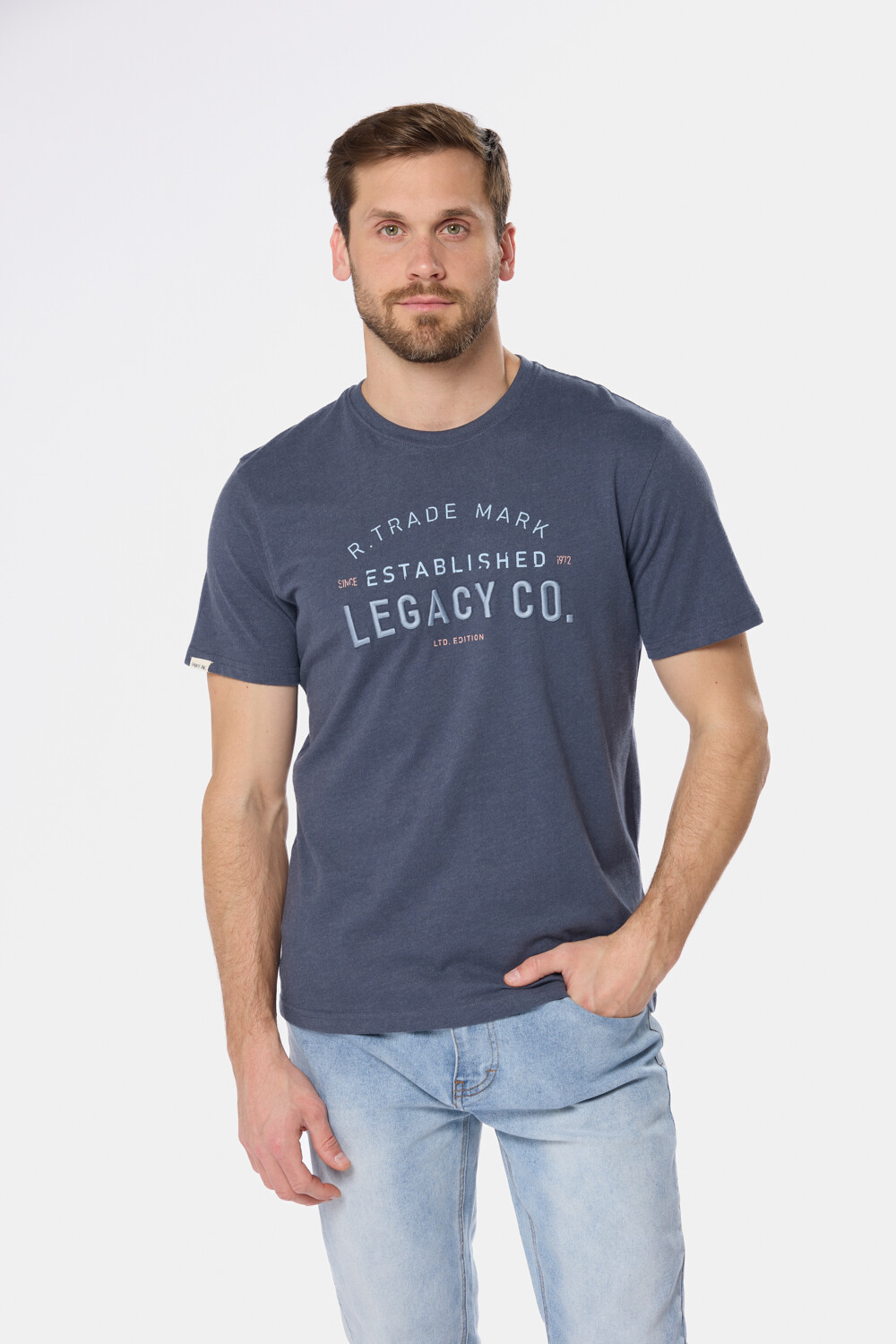 REMERA ESTAMPADA Azul