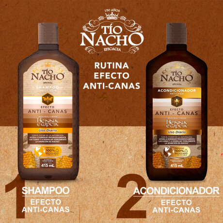 Pack Shampoo + Acondicionador Tio Nacho 415ml ANTI-CANAS