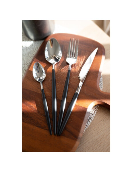 SET X2 CUCHARA DE TE 16.5CM AC. MANGO NEGRO OSAKA SET X2 CUCHARA DE TE 16.5CM AC. MANGO NEGRO OSAKA