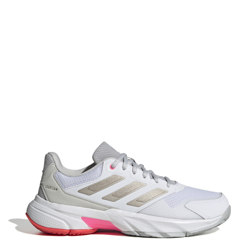 Championes de Mujer Adidas Courtjam Control 3 Blanco - Gris