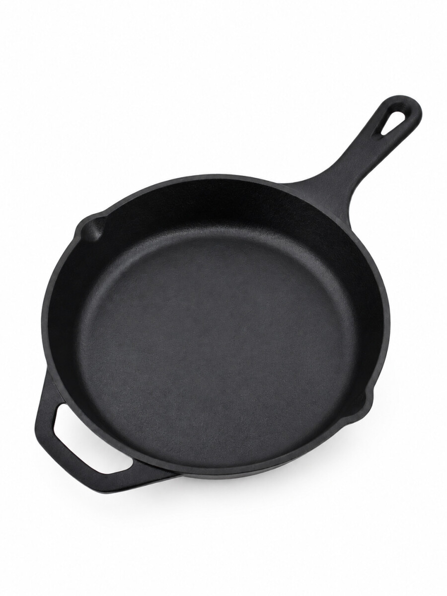SARTEN HIERRO FUNDIDO 35X21X4.9CM NEGRO - NEGRO 