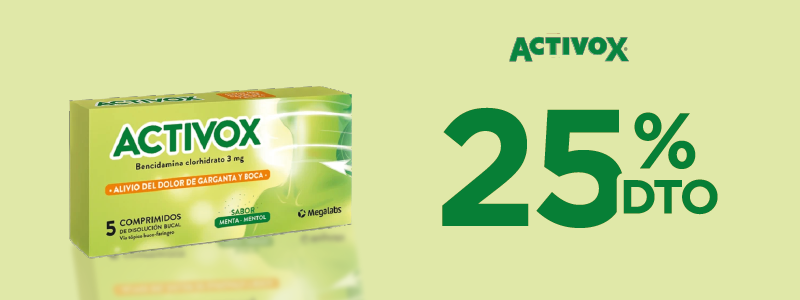 Activox 25% off.