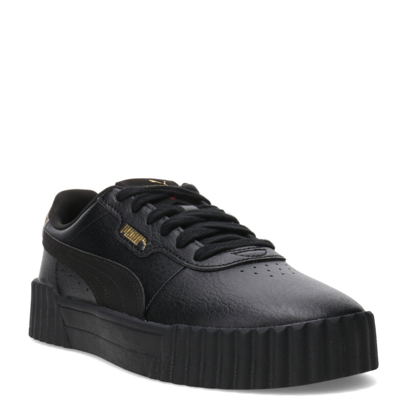 Championes de Mujer Puma Carina 3.0 Animal Flair Negro - Dorado - Animal Print