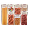 Set 7 contenedores táper tupper herméticos para alimentos con tapa Set 7 contenedores táper tupper herméticos para alimentos con tapa