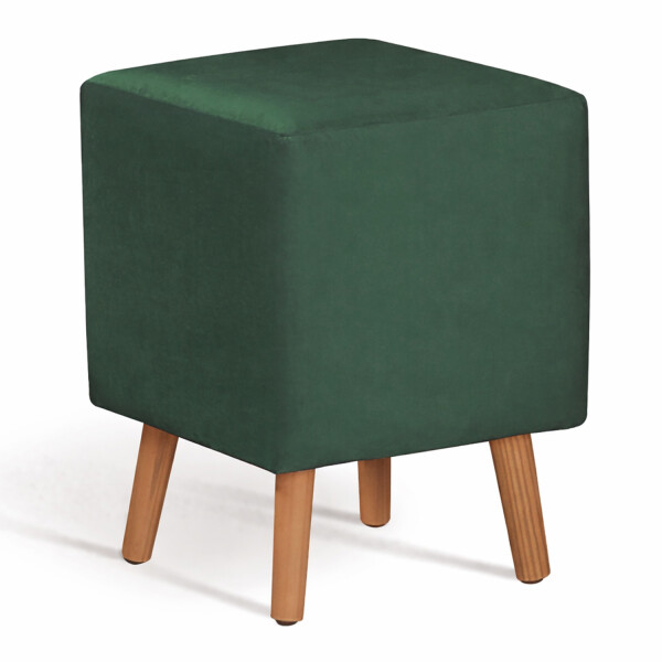 Puff Bamqueta Banco Cube Velvet P02t1170 PUFF CUBE VELVET VERDE