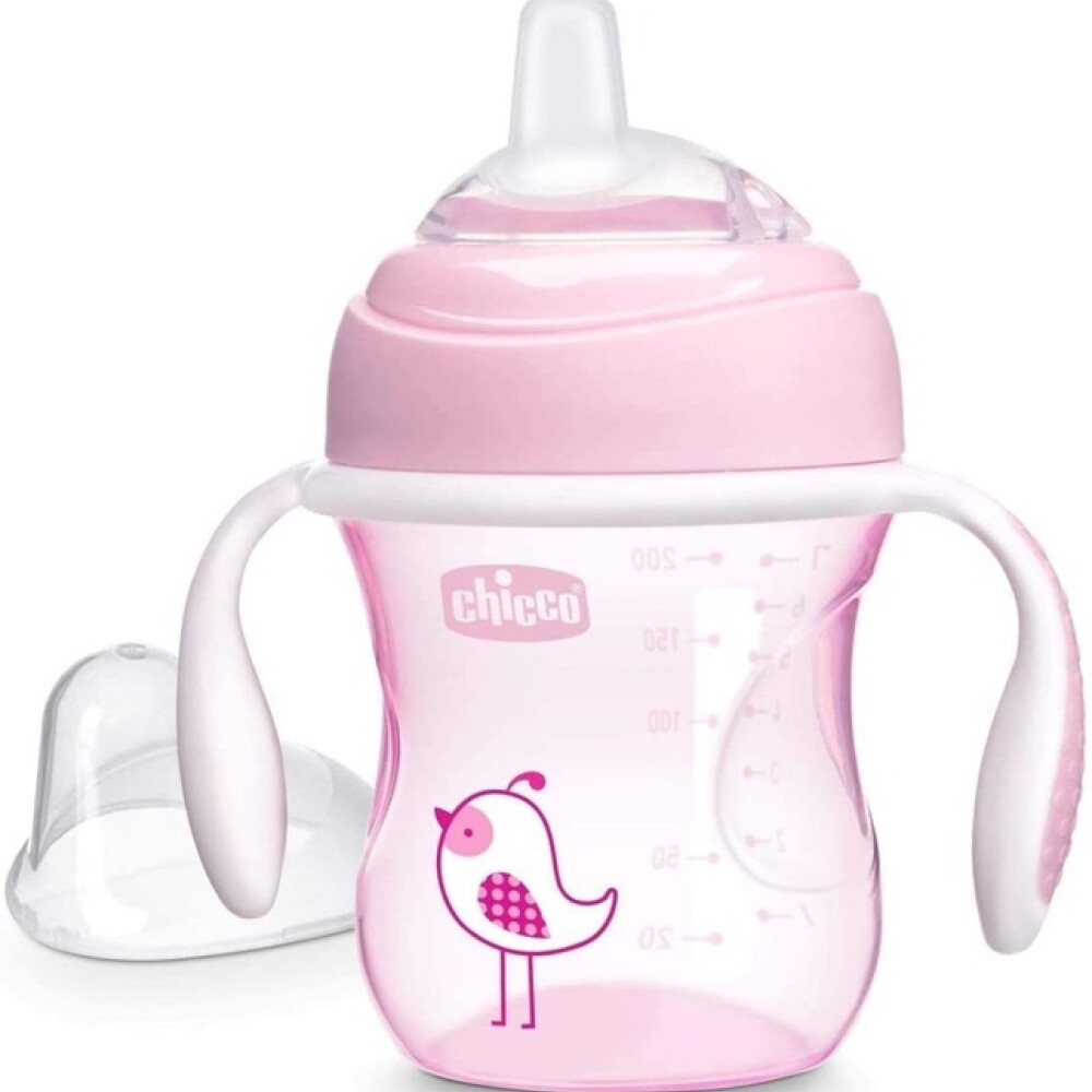 Vaso evolutivo 4m+ CHICCO rosado
