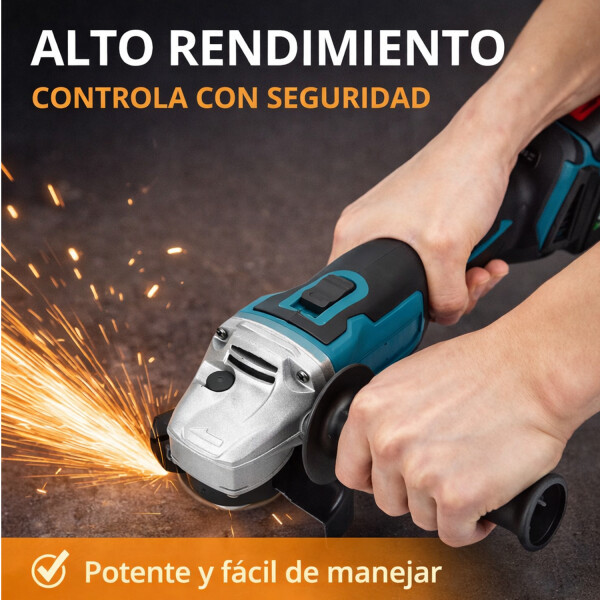 Amoladora Inalámbrica Con 2 Baterías 21v + Maletin AMOLADORA INALAMBRICA 2 BAT VAR1364