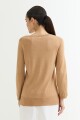 Sweater con crochet KHAKI
