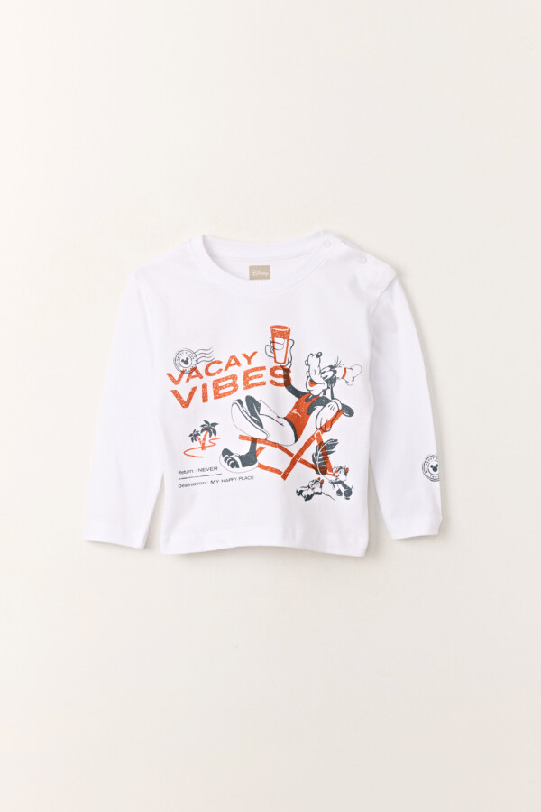 Remera estampa Vibes Blanco