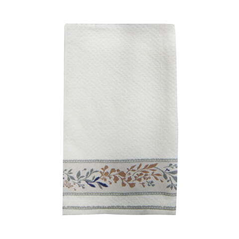 Repasador Jacquard para Bordar Dohler 45 cm x 70 cm VIDA 7030/5225639 BCO