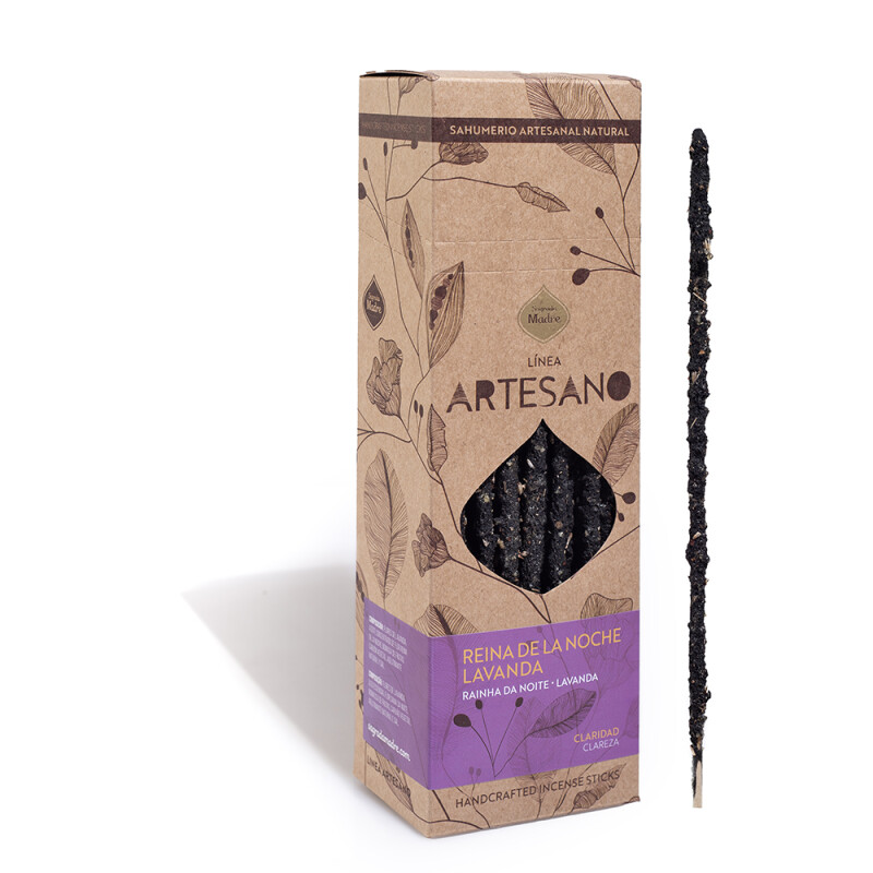 INCIENSO ARTESANO SAGRADA MADRE X30 Reina De La Noche/lavanda