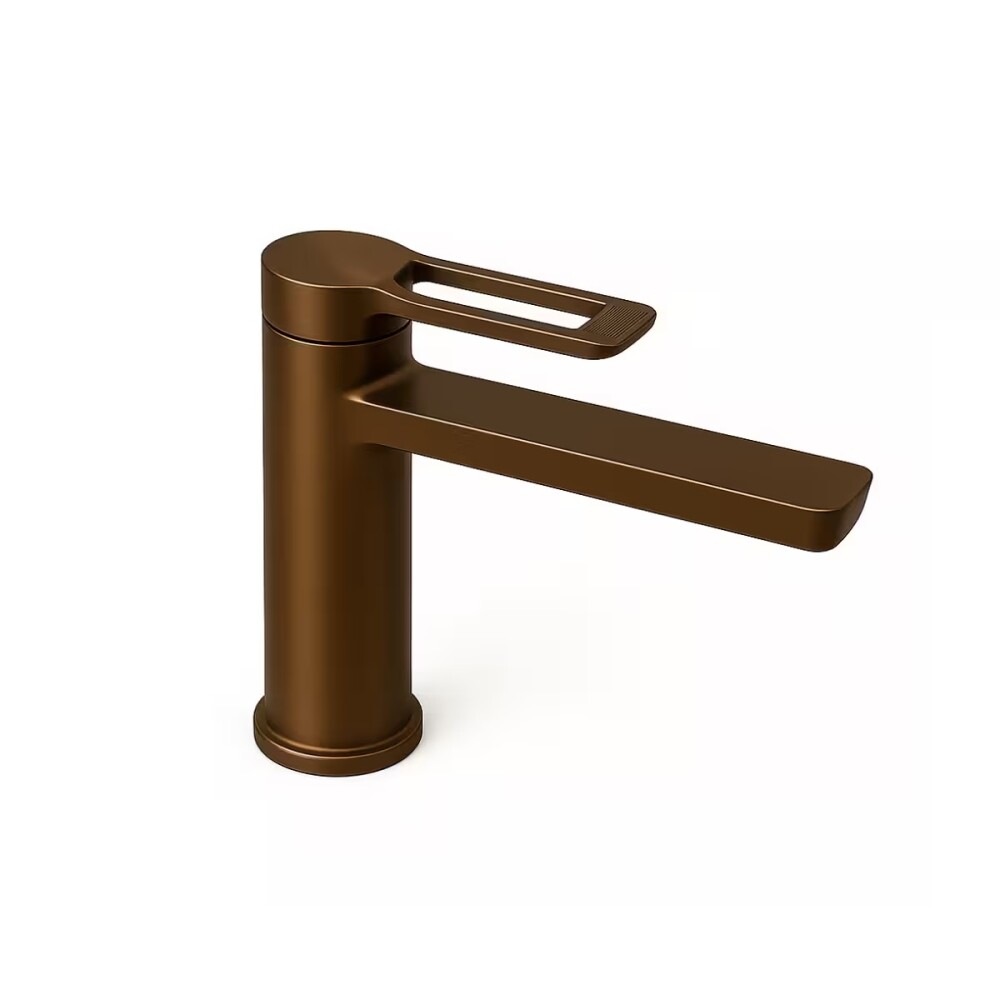 Grifería de lavatorio Monocomando de mesada Elar Bronce cepillado Grifería De Lavatorio Monocomando De Mesada Elar Bronce Cepillado