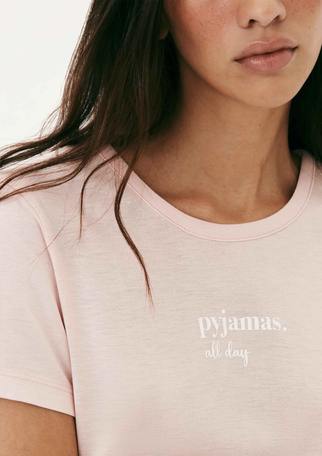 Hering PIJAMA CON ESTAMPA DE ALGODÓN - ROSA — Hering