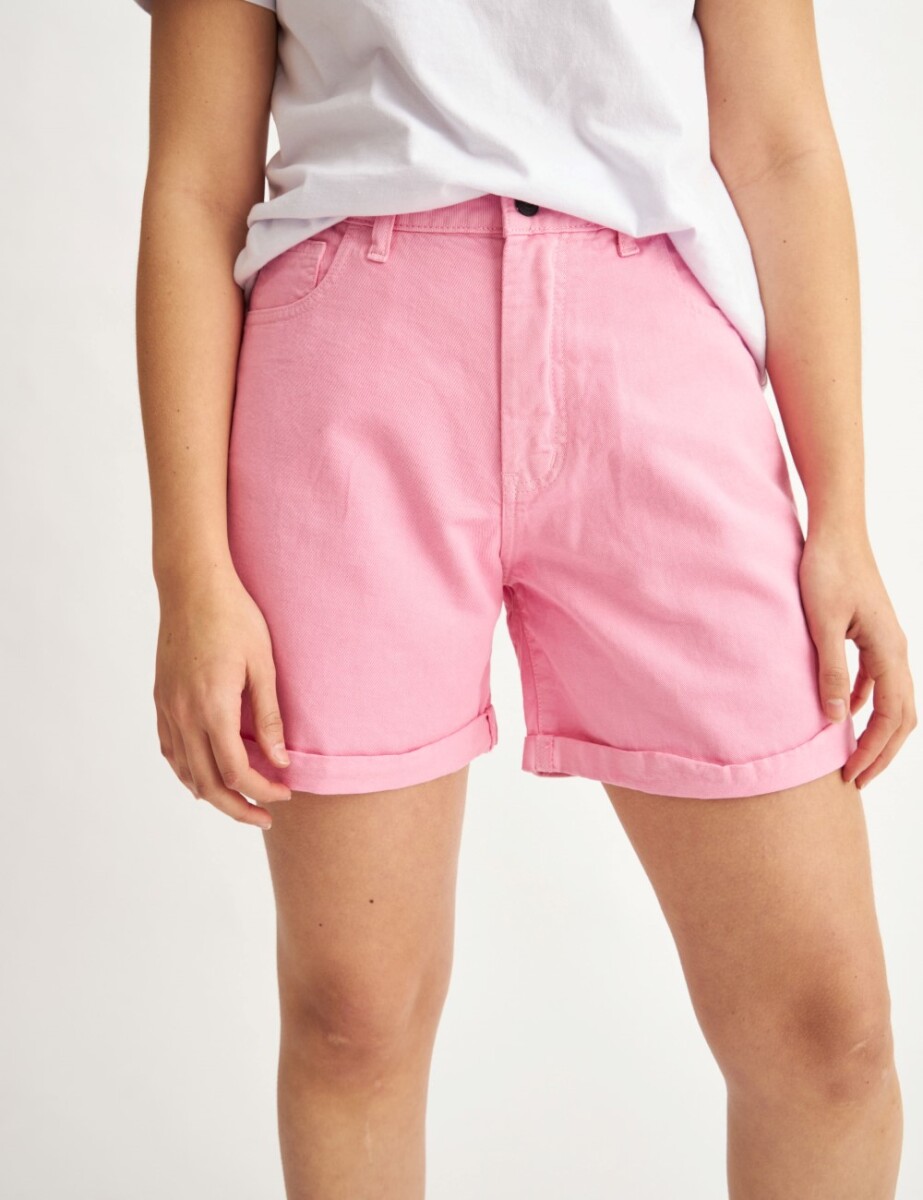 Short jean Miela Color - Rosado 