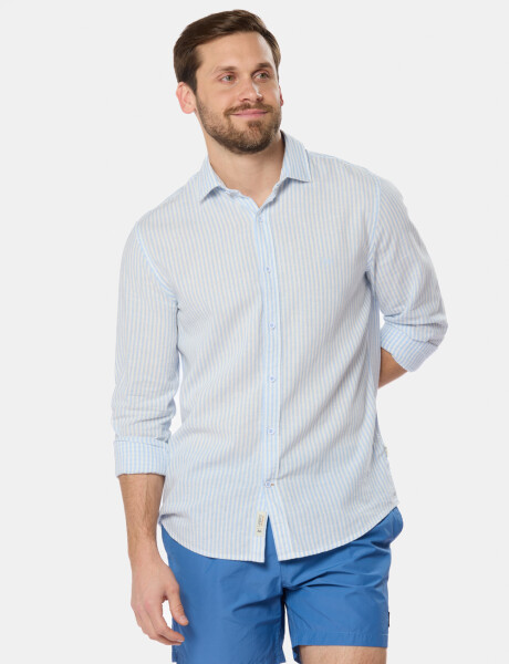 SHORT DE BAÑO LISO Celeste