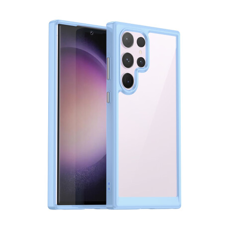Case Transparente con Borde de Color Samsung S24 Ultra Lilac
