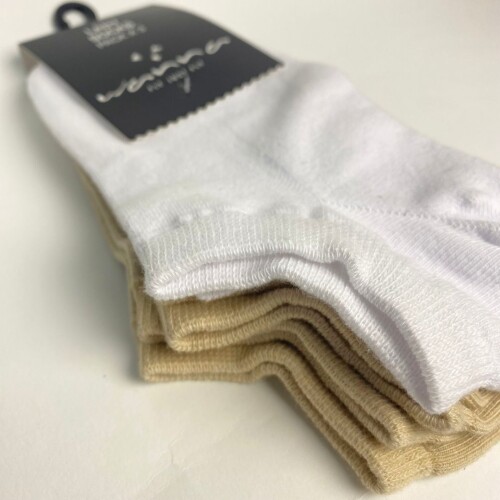 Soquetes Pack x3 Wanna White/beige