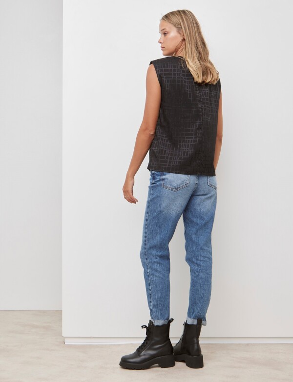 Blusa Labrada NEGRO