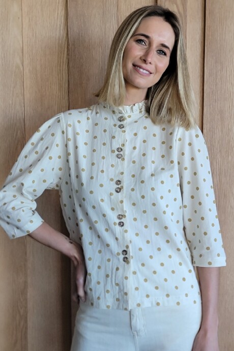 Camisa Carlotta 2.0 Polka Dot Mostaza