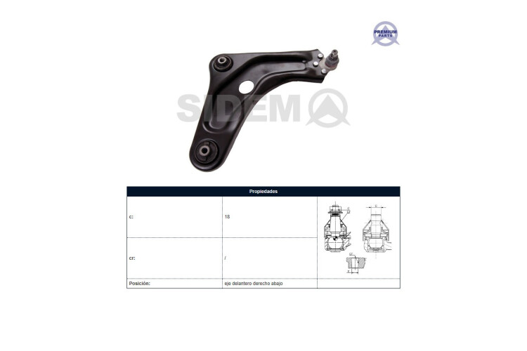 Parilla De Suspension Del Citroen C-Elysee, Peug 301 12-25 Der Parilla De Suspension Del Citroen C-Elysee, Peug 301 12-25 Der