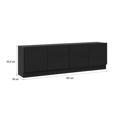 Rack Minimalista 4P Negro 001