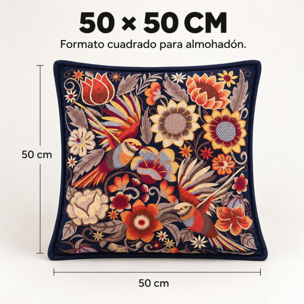 Fundas de Almohadón ZAL 50 x 50 cm Pack x2 Azul