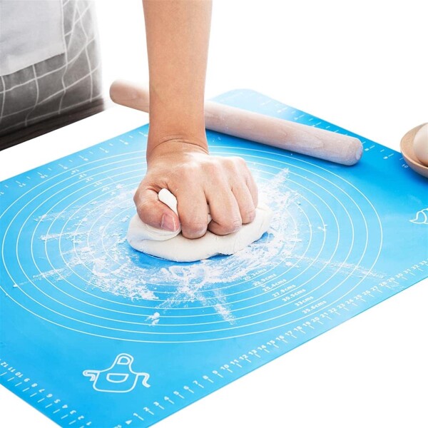 Alfombra De Silicona Para Repostería Pasteleria Con Medidas Color Variante Celeste