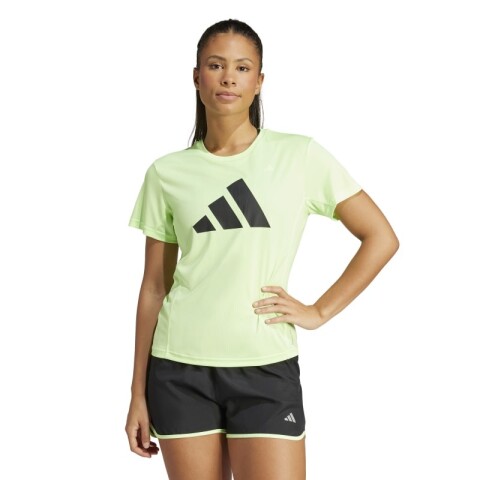 Remera Adidas Run It Verde