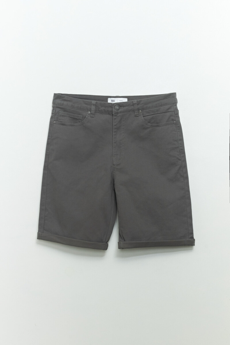 Bermuda cinco bolsillos - Gris 
