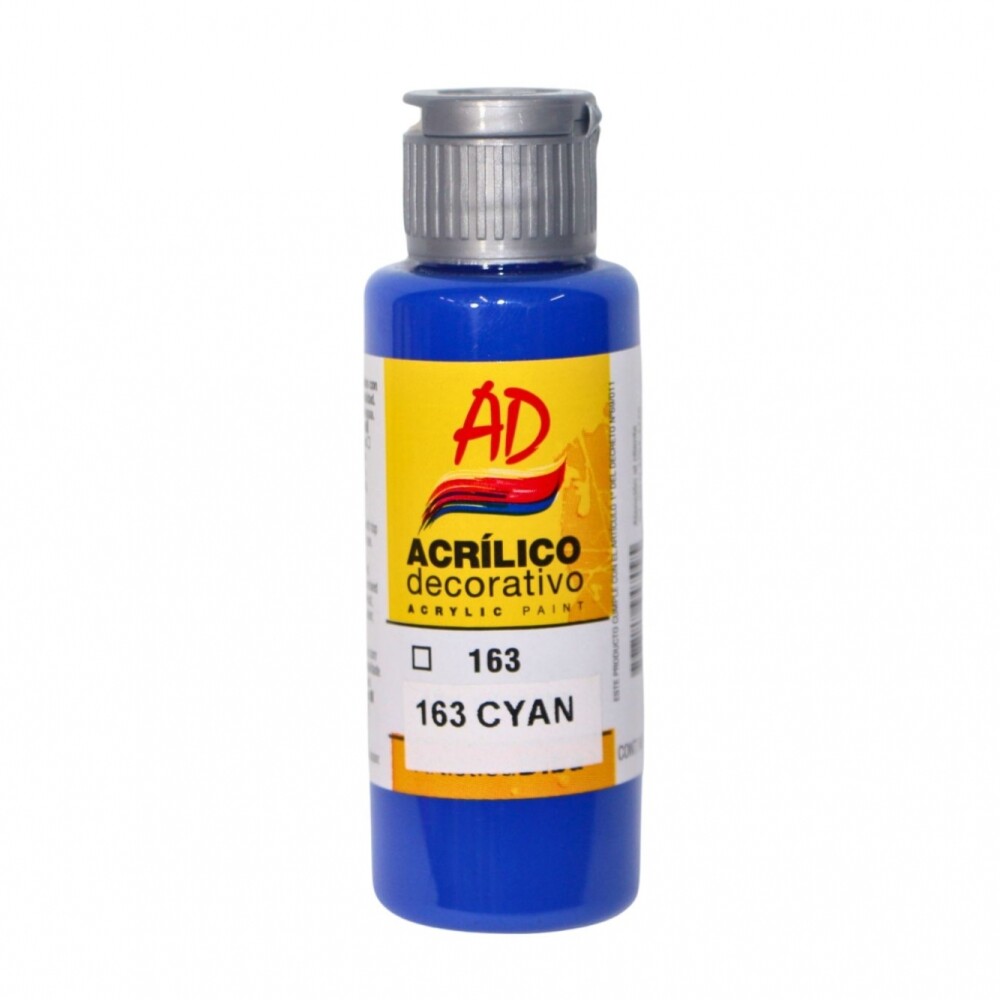PINTURA ACRILICA ARTISTICA DIBU 60 ML. DIFERENTES COLORES COLOR CYAN 163