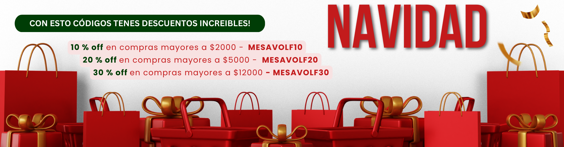 HASTA 30% OFF USANDO ESTOS CÓDIGOS NAVIDEÑOS!!