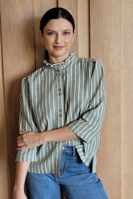 Camisa Carlotta 2.0 Lino Raya Safari