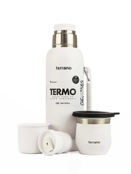 Kit Termo 1 LT Con Base De Silicona + Mate flap Blanco